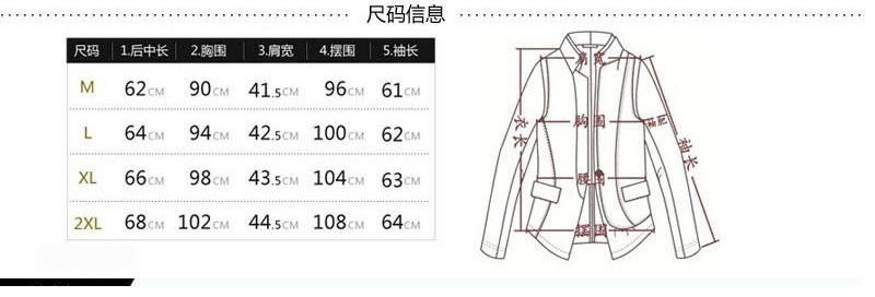 尺码表