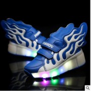 厂家直销隐形单轮暴走鞋led轮滑鞋新款品牌溜冰鞋儿童溜冰鞋代发
