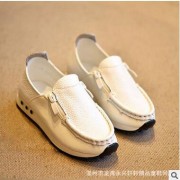 B7251童鞋冬季秋款真皮男童皮鞋儿童单鞋女童豆豆鞋批发一件代发