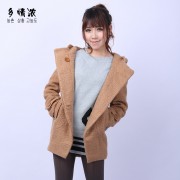 供应优质冬装631附实拍图片裸婚时代童佳倩圈圈呢料大衣清仓处理