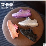 2016秋季新款童鞋女童潮流爆款运动鞋针织布百搭男童跑步休闲鞋