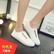 帆布鞋低帮2016潮流女鞋休闲秋季韩版女式浅口帆布鞋一脚蹬包邮