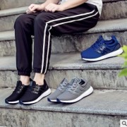 2016秋季新款休闲鞋飞织透气耐磨跑步鞋低帮潮流时尚男鞋一件代发