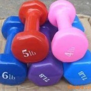 供应哑铃 七彩小哑铃 浸塑哑铃 女士哑铃 2磅-12磅 3.5元/磅