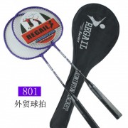 厂家直销 正品 雷加尔 801 初学羽毛球拍 练习球拍 羽毛球拍批发