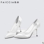 FAICCIA色非2016春尖头单鞋高跟鞋细跟甜美工作浅口女鞋S204
