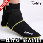 一件代发加厚浮潜袜子侧开口防滑底潜水袜沙滩鞋套冬泳装备地板袜
