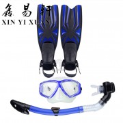 潜水套装 浮潜三件套 潜水镜呼吸管脚蹼 潜水鞋 游泳装备水上用品