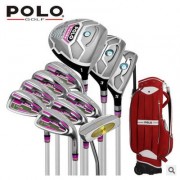 Polo正品 新款 高尔夫球杆 女士golf套杆 全套 不锈钢练习杆