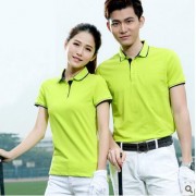 高档工作服 高尔夫款t恤印字logo翻领polo衫 广告衫团队服定制