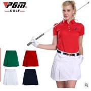 PGM 新品 女士高尔夫短裙 Golf 女裙 防走光百褶裙 时尚运动服装
