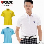 新品 PGM正品 高尔夫服装 纯棉POLO 男士短袖T恤 防晒衣服