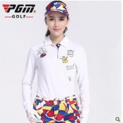 厂家生产 新品！PGM 高尔夫服装 女士长袖T恤 韩版 Golf运动球服