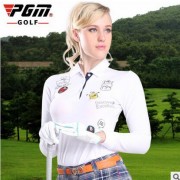 厂家生产 新品！PGM 高尔夫服装 女士长袖T恤 韩版 Golf运动球服
