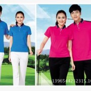 正品2015新款网球 乒乓球 高尔夫 羽毛球服男女休闲运动情侣套装