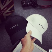 2016韩版简约刺绣字母棒球帽弯檐鸭舌帽情侣休闲运动高尔夫球帽子