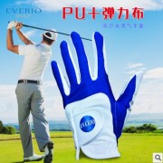 厂家批发中性男女款高尔夫手套PU高尔夫手套防滑防水手套球队定制