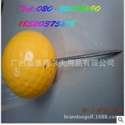 高尔夫发球台标志18洞球场用品配件 Golf Tee Marker Yellow Tee