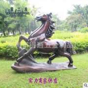 供应城市广场铜马雕塑落地摆件 金属园林景观雕塑 户外装饰工程