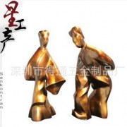 供应铁艺人物摆件 人像雕塑 大型人物工艺品 校园雕塑