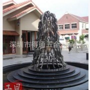 厂家供应城市广场雕塑 景观装饰工程 大型不锈钢水景装饰品