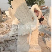 供应石雕仙鹤雕塑 园林景观雕塑 园林小品仿真仙鹤摆件