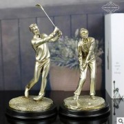 树脂工艺品 时尚欧式家居摆件 高尔夫球情侣组合厂家现货混批5211
